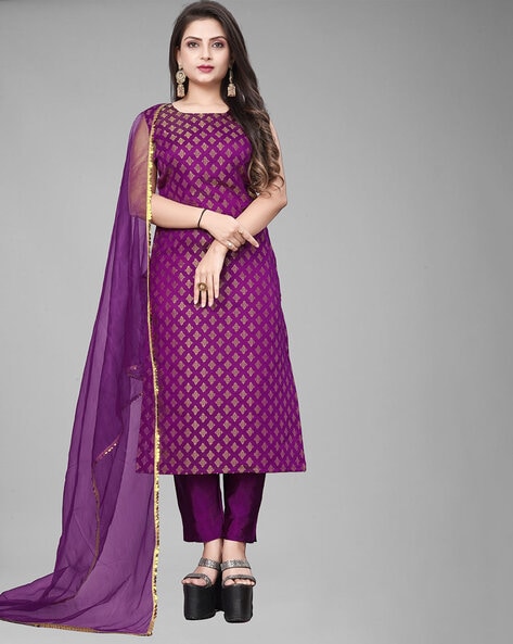 Women textured unstitched dress Price in India