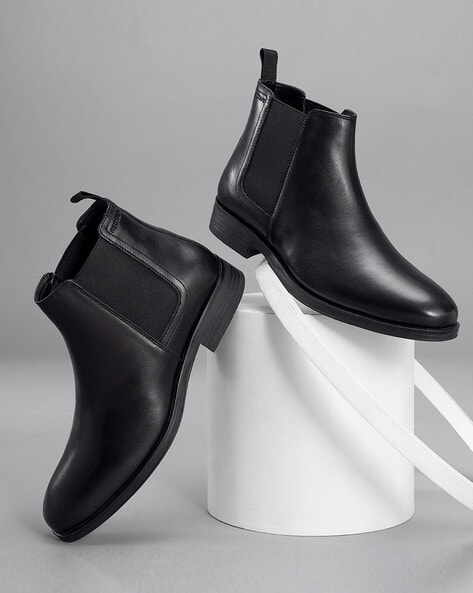 Men Ankle-Length Slip-On Chelsea Boots