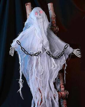 Long Hanging Monochrome Skeleton