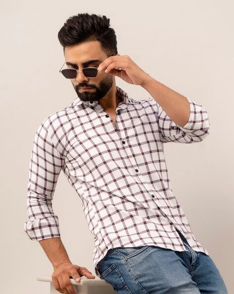 Men Checked Regular Fit Shirt