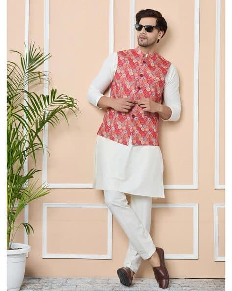 Buy Orange Ethnic Suit Sets for Men by SEE DESIGNS Online
