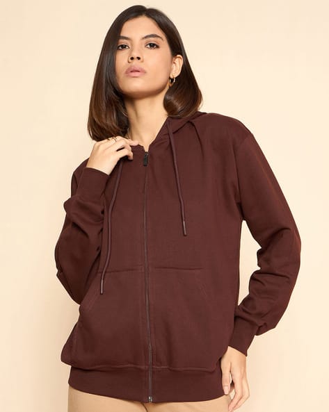 Women Oversized Fit Hoodie with Insert Pockets