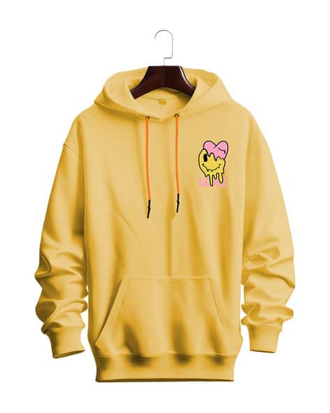 Buy Yellow Sweatshirt Hoodies for Men by Fashion And Youth