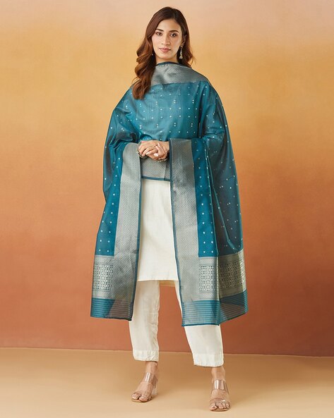 Women Zari Woven Dupatta Price in India