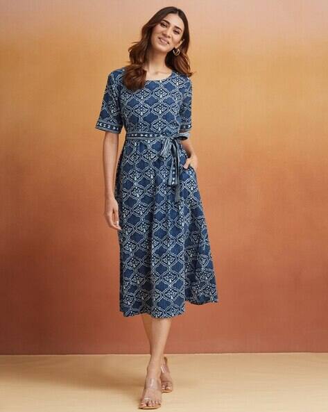 open lace back dress Amazon.in: Fabindia Dress For Women