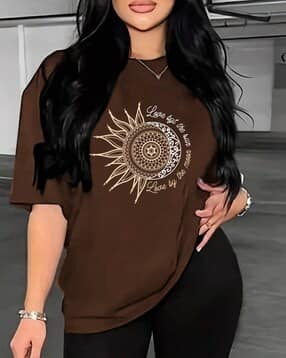 togs & terre Women Graphic Print Round-Neck T-Shirt-picture-11
