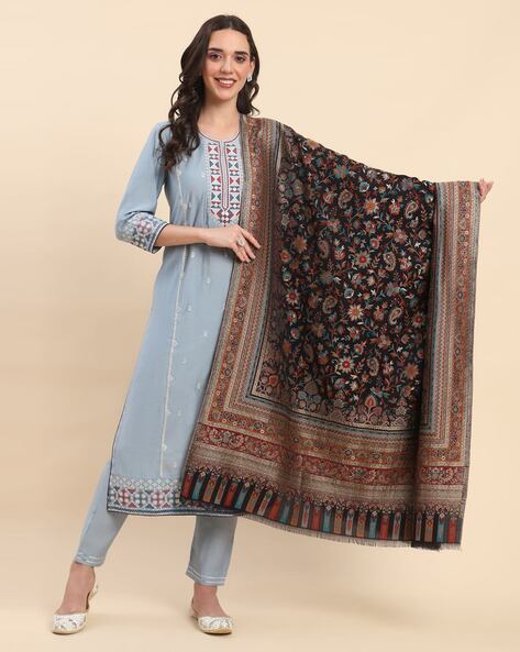 Women Floral Shawl Price in India