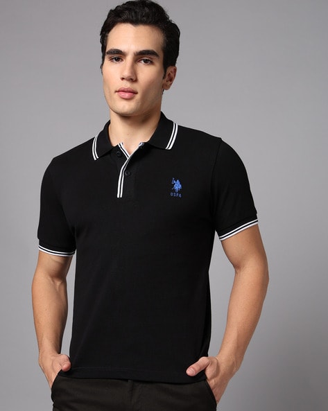 Men Slim Fit Polo T-Shirt