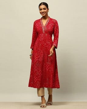 rangriti Women Printed A-Line Kurta-picture-32