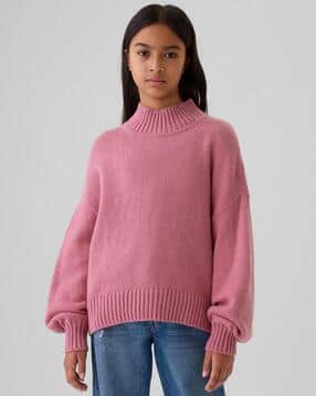 gap kids Girls Ribbed Mock-Neck Sweatshirt-picture-43