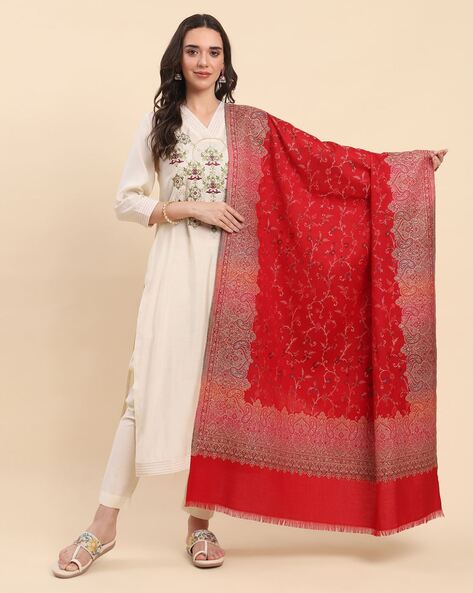 Women Floral Shawl Price in India