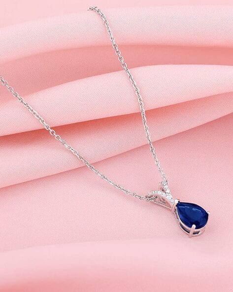 Giva Sterling Silver Stone-Studded Pendant