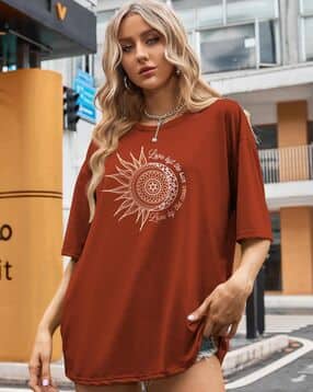 togs & terre Women Graphic Print Round-Neck T-Shirt-picture-26