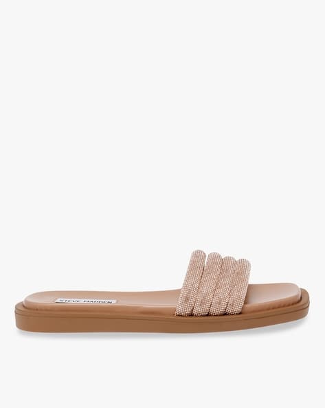 Buy Rose Gold-Toned Flat Sandals for Women by STEVE MADDEN Online