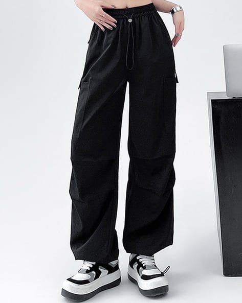 Buy Black Trousers & Pants for Women by Lulu & Sky Online | Ajio.com