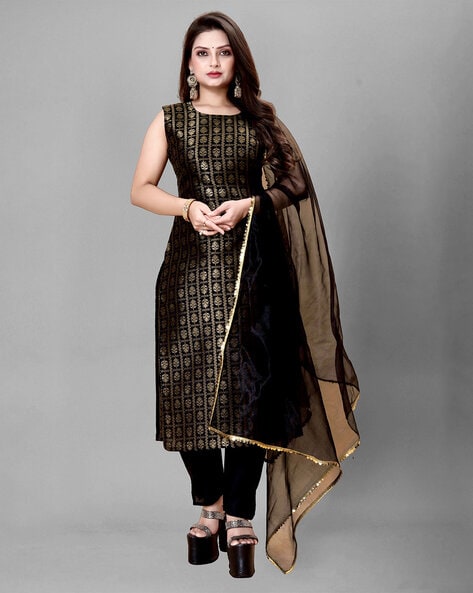 Textured Unstitched Dress Material Price in India