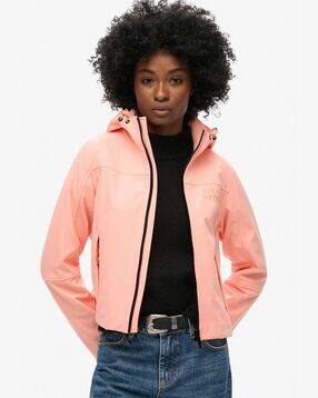 superdry Women Slim Fit Hooded Trekker Jacket with Brand Embroidery-picture-33