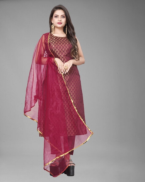 Textured Unstitched Dress Material Price in India