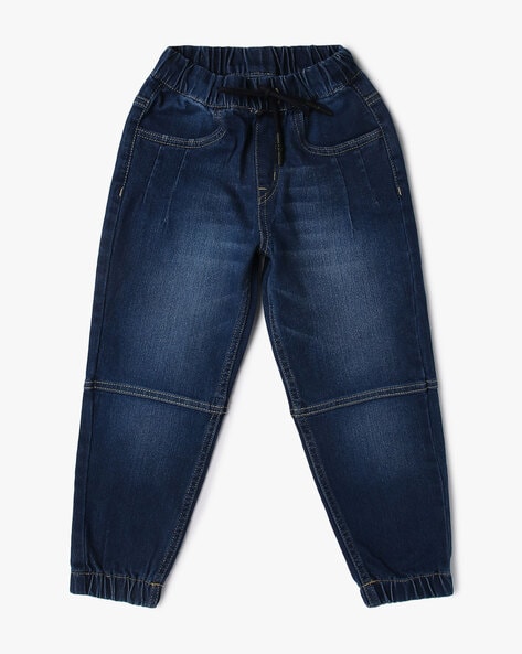 Boys Lightly Washed Loose Fit Joggers