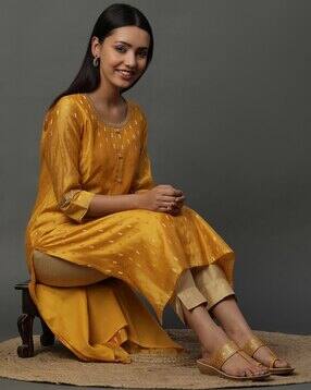 aurelia Women Woven Straight Kurta-picture-49