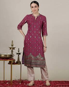 aurelia Women Printed Straight Kurta-picture-42