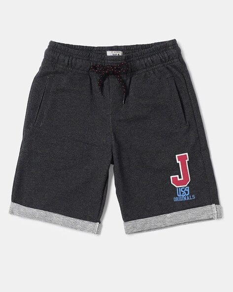 UB53 Super Combed Cotton Rich French Terry Shorts with Pockets and Turn Up  Hem Styling