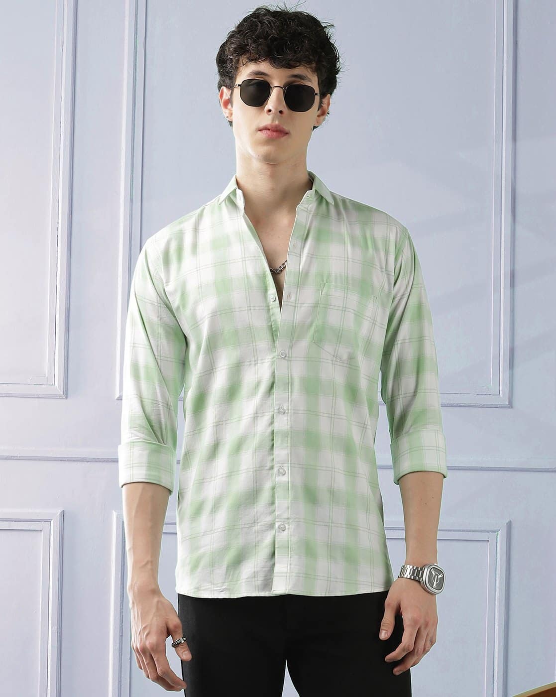 Buy Woxen Checks Regular Fit Shirt Online | Ajio.com