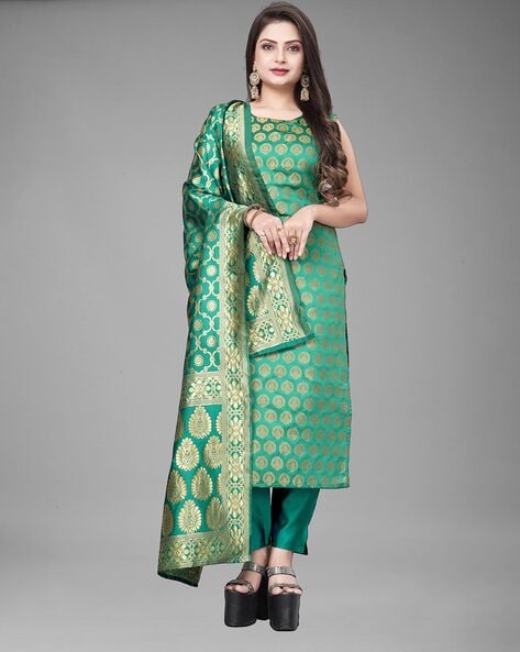 Women textured unstitched dress Price in India