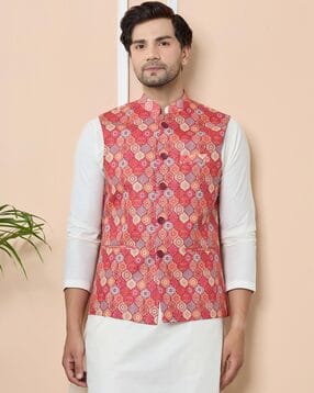 see designs Floral Pattern Nehru Jacket-picture-37