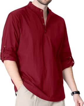 fifth u Men Regular Fit Short Kurta with Mandarin Collar-picture-20