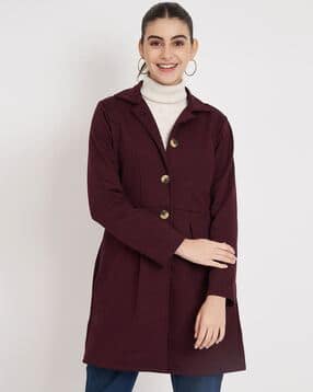 brinns Women Regular Fit Trenches Coat with Button Closure-picture-12