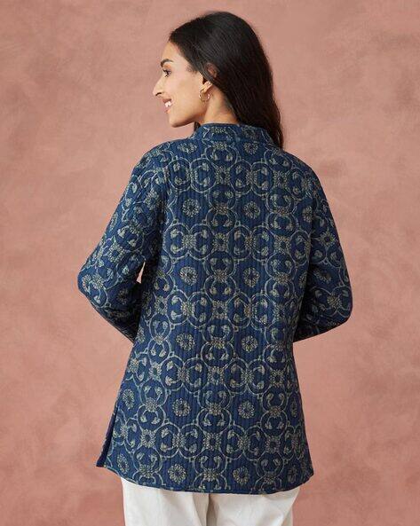 Women Regular Fit Floral Print Jacket