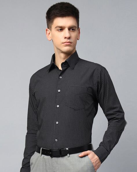 Hancock Men Checks Slim Fit Shirt