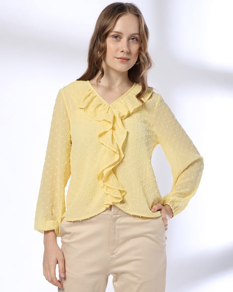 Buy Yellow Tops for Women by Fig Online