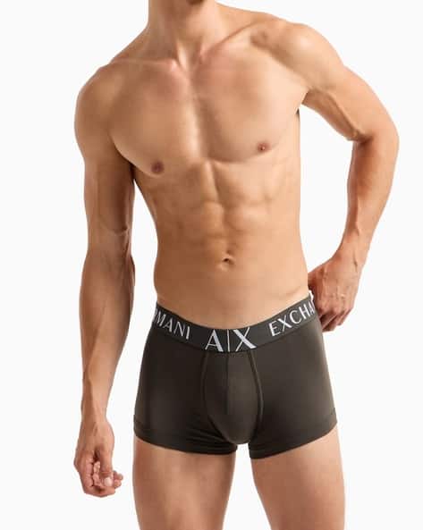 Men Boxers with Logo Waistband