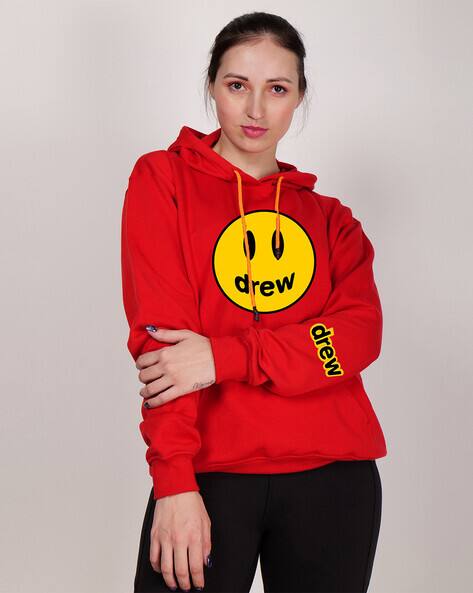 Red drew hoodie