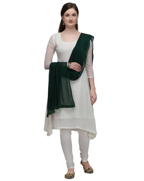 Women Dupatta with Beaded Tassels Price in India