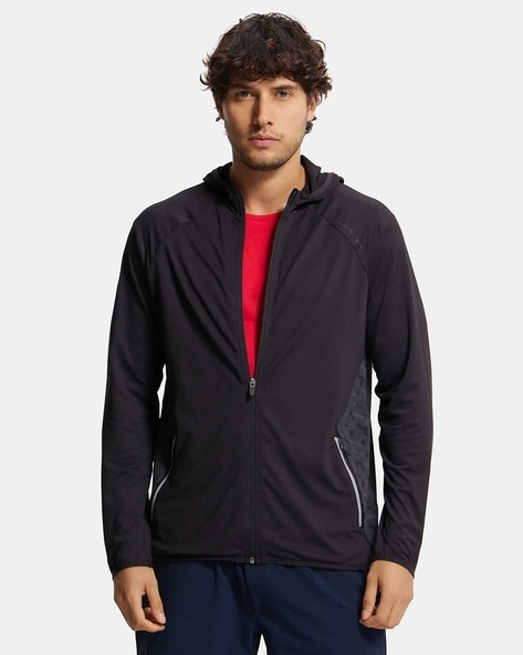 MV31 Microfiber Elastane Stretch Performance Hoodie Jacket with Stay Dry Technology