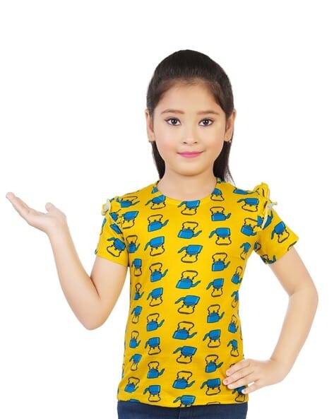 Buy Yellow Tops Tunics for Girls by CELEBRITY CLUB Online
