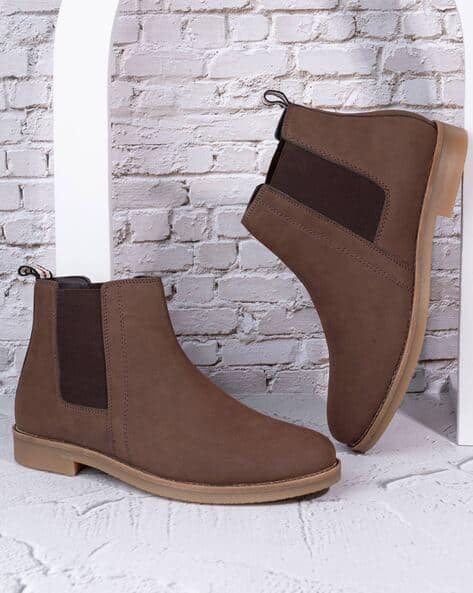 FRANK ROMELLO Men Ankle-Length Slip-On Boots