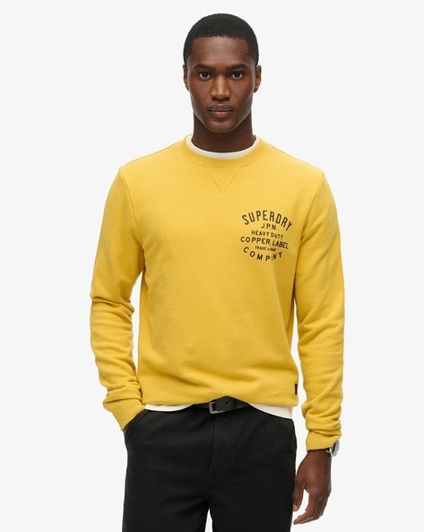 Buy Yellow Sweatshirt Hoodies for Men by SUPERDRY Online Ajio