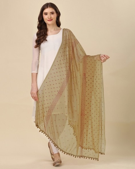 Women Polka-Dot Dupatta Price in India