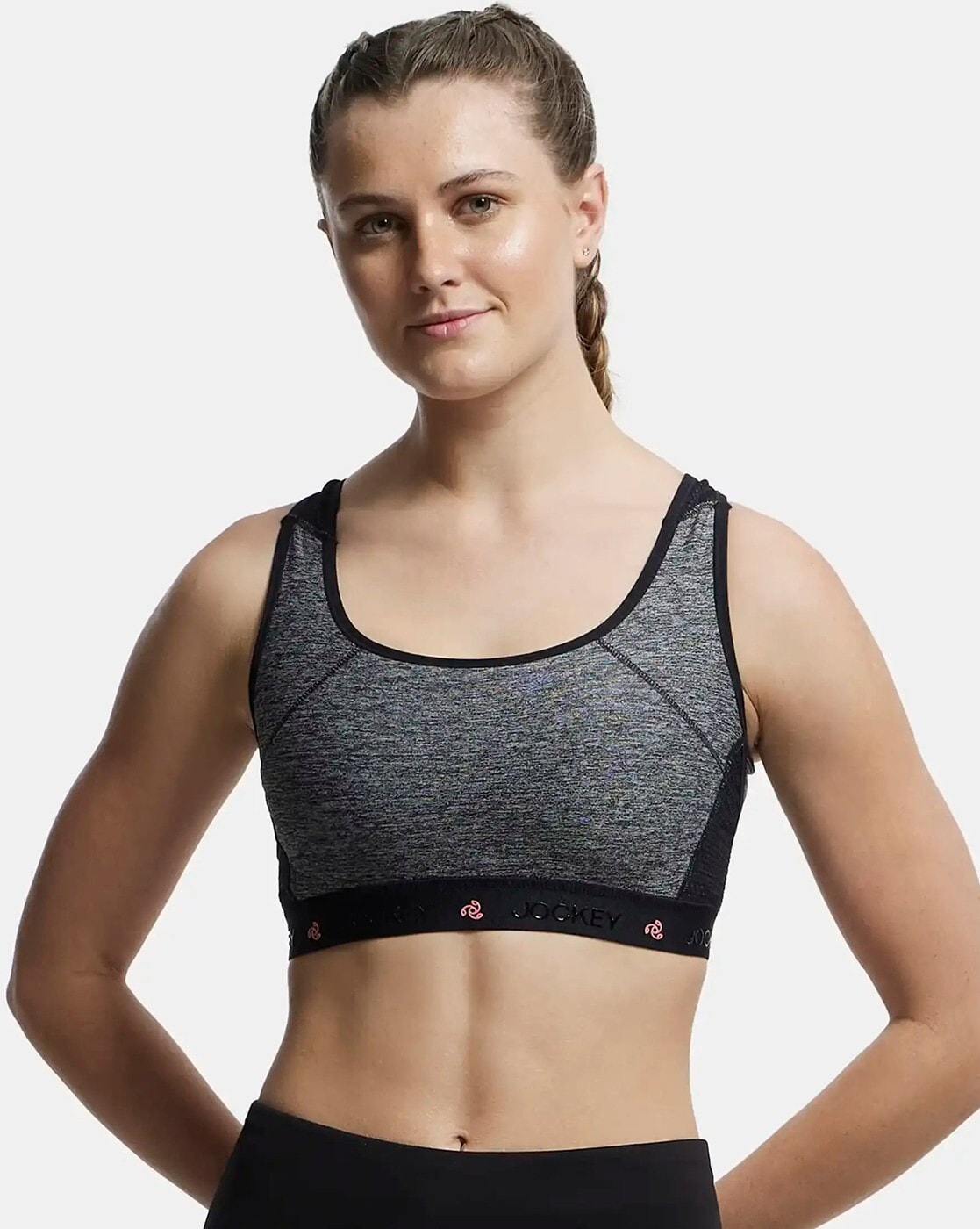 Jockey black sports bra shop