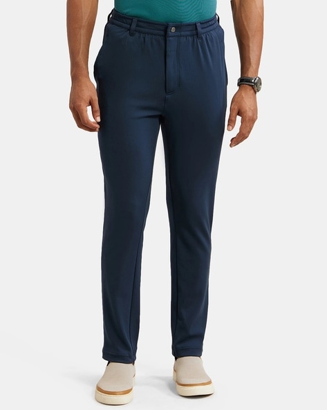 Buy Navy Trousers Pants for Men by JOCKEY Online Ajio