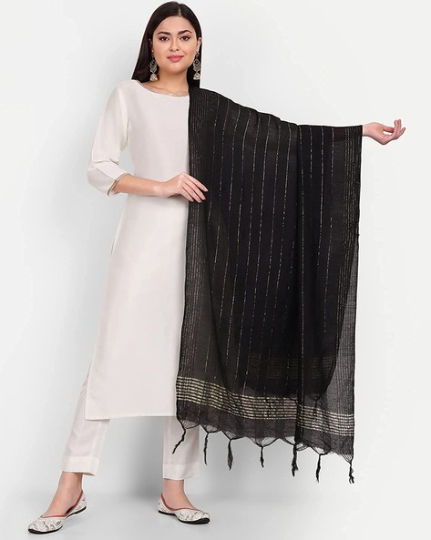 Women Dupatta with Tassels Price in India