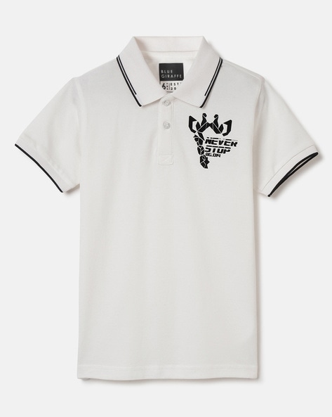 Blue Giraffe Boys Polo T-shirt