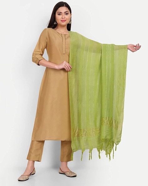 Women Dupatta with Tassels Price in India