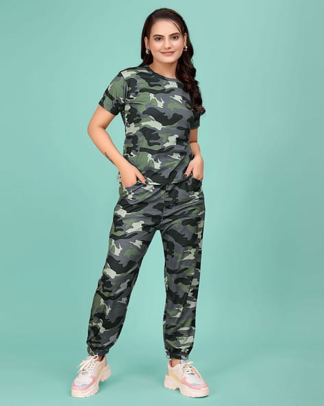 Pajama Set Camo Pjs Womens Roudelain Mommy Me Matching Camouflage
