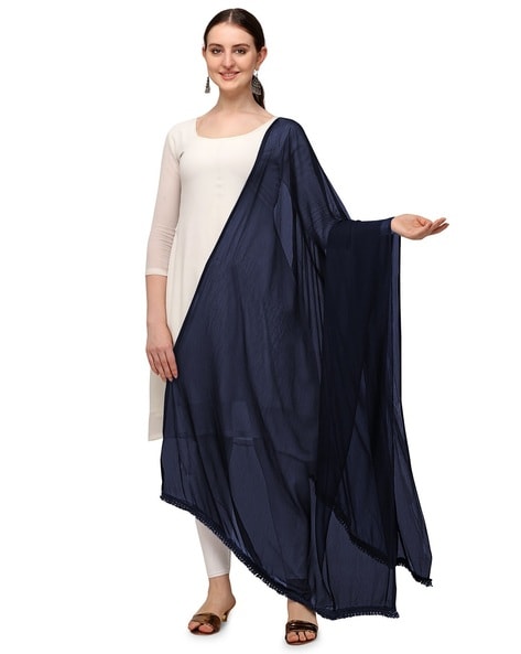 Women Dupatta with Tassels Price in India