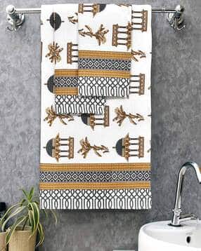 Set of 3 Printed Bath & Hand Towels-image-3